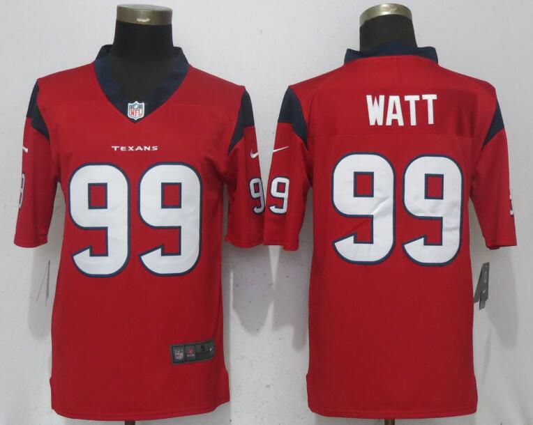 Men Houston Texans #99 Watt Red Nike Vapor Untouchable Limited NFL Jerseys->->NFL Jersey